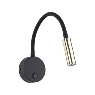   ELMARK 10039 TK LIGHTING WALL LAMP LAGOS 10039 1XG9 BLACK/GOLD