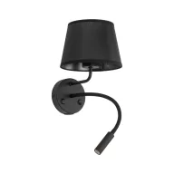   ELMARK 10203 TK LIGHTING WALL LAMP MAJA 10203 1XE27+1XG9 BLACK