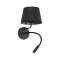 ELMARK 10203 TK LIGHTING WALL LAMP MAJA 10203 1XE27+1XG9 BLACK
