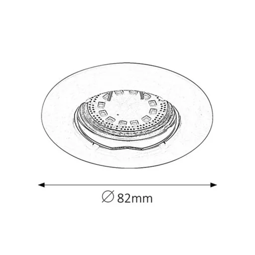 RÁBALUX Lite 1047 Ráépíthető és Beépíthető lámpa IP44/ IP40 230V, 50Hz