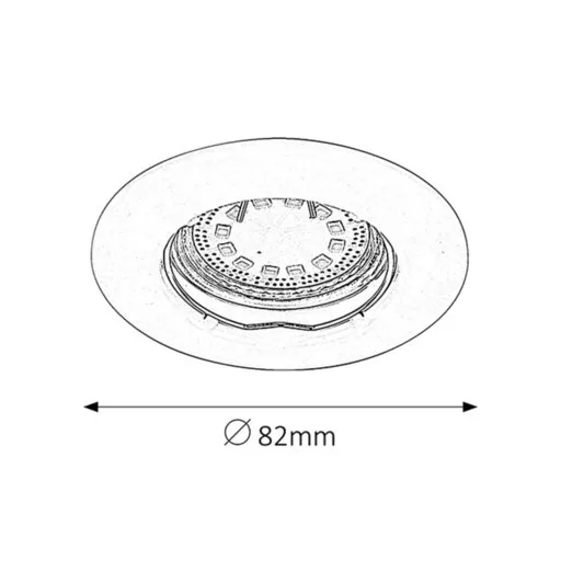 RÁBALUX Lite 1048 Ráépíthető és Beépíthető lámpa IP44/ IP40 230V, 50Hz