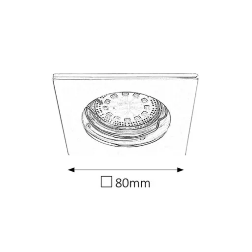RÁBALUX Lite 1054 Ráépíthető és Beépíthető lámpa IP44/ IP40 230V, 50Hz