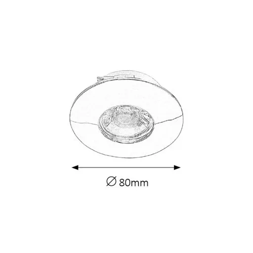 RÁBALUX Randy 1072 Ráépíthető és Beépíthető lámpa IP44/ IP20 230V, 50Hz