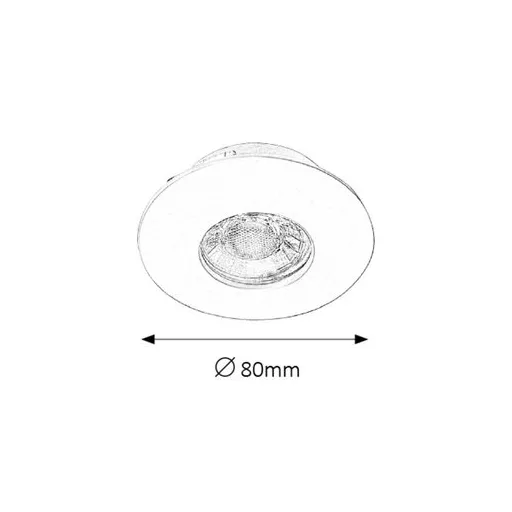 RÁBALUX Randy 1078 Ráépíthető és Beépíthető lámpa IP44/ IP20 230V, 50Hz