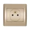 ELMARK 11212F RHYME FRENCH TYPE SOCKET CHAMPAGNE METALLIC