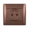 ELMARK 11216F RHYME FRENCH TYPE SOCKET COFFEE METALLIC