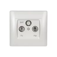 ELMARK 11681 RHYME TV+FM+SAT ALJZAT FEHÉR METÁL
