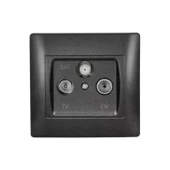 ELMARK 11685 RHYME TV+FM+SAT ALJZAT GRAFIT METÁL