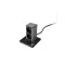 ELMARK 15626D STAND UP 2xSHUKO SOCKET, BLACK/INOX