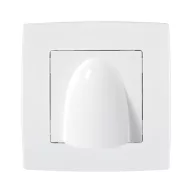   ELMARK 190060 CITY ONE GANG CABLE OUTLET WITHOUT TERMINAL WHITE