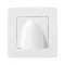 ELMARK 190060 CITY ONE GANG CABLE OUTLET WITHOUT TERMINAL WHITE