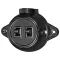 ELMARK 190201 ANTIQUE TWO BUTTON ONE WAY SWITCH 10? 250V BLACK