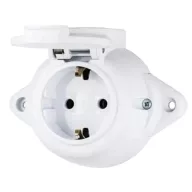   ELMARK 190206 ANTIQUE GERMAN SOCKET WITH COVER 16? 250V IP44 WH