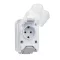 ELMARK 190213 SOCKET+ SOCKET GERMAN TYPE 16A 250V WHITE, IP44