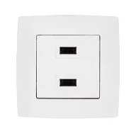ELMARK 190751 CITY 2xUSB ALJZAT FEHÉR METÁL