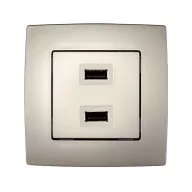 ELMARK 190752 CITY 2xUSB ALJZAT PEZSGŐ METÁL
