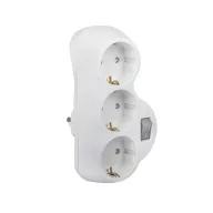 ELMARK 192207 ADAPTER TRIPLA FEHÉR KULCCSAL