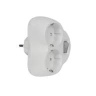 ELMARK 192211 ADAPTER DUPLA FEHÉR KULCCSAL