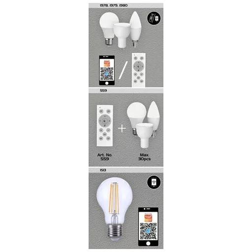 RÁBALUX SMD-LED 1980 Okos izzó IP20 230V, 50Hz