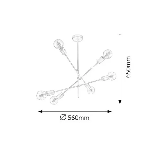 RÁBALUX Lanny 2104 Függeszték IP20 230V, 50Hz