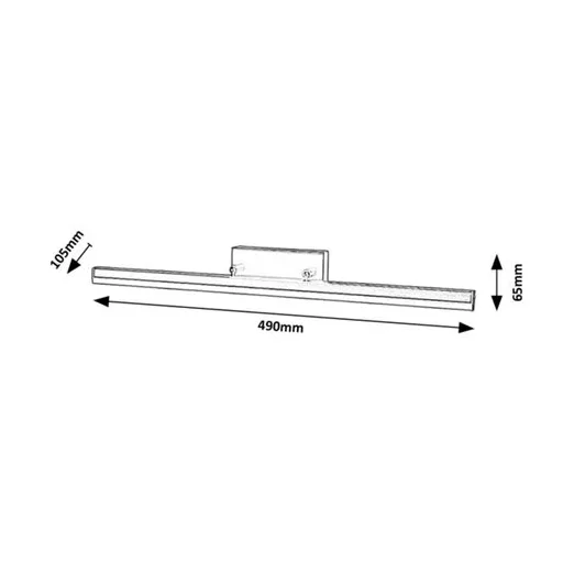 RÁBALUX Evan 2166 Fürdőszobai lámpa IP44 230V, 50Hz