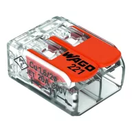 ELMARK 221412 WAGO 221 CONNECTOR, 2 CONDUCTORS 0,02-4 MM2