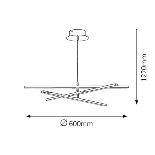 RÁBALUX Meredith 2480 Függeszték IP20 230V, 50Hz