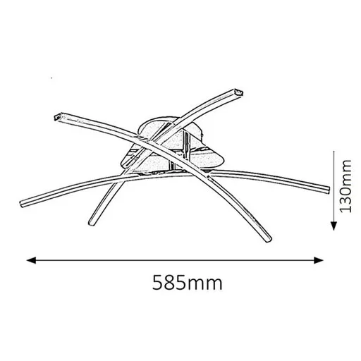 RÁBALUX Alexis 2504 Mennyezeti lámpa IP20 230V, 50Hz