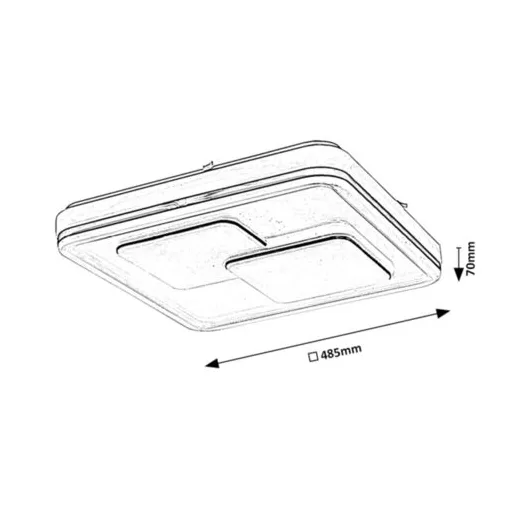 RÁBALUX Hecate 2604 Mennyezeti lámpa IP20 230V, 50Hz