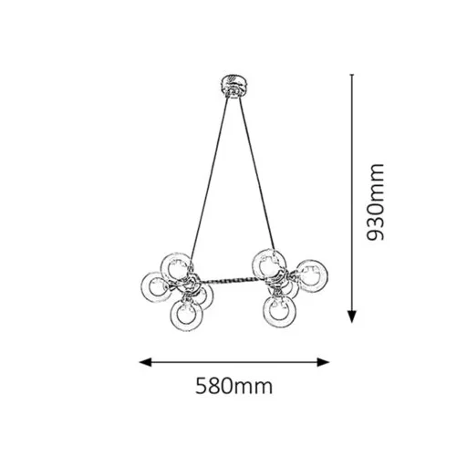 RÁBALUX Briella 2624 Függeszték IP20 230V, 50Hz