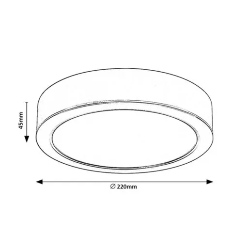 RÁBALUX Shaun 2692 Ráépíthető és Beépíthető lámpa IP44 230V, 50Hz