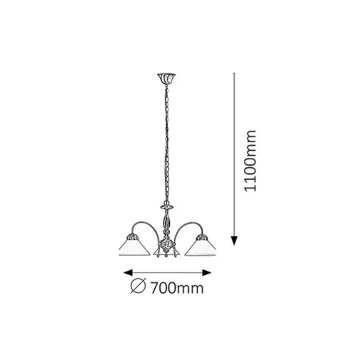RÁBALUX Marian 2703 Csillár IP20 230V, 50Hz