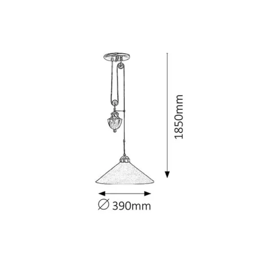 RÁBALUX Marian 2706 Csillár IP20 230V, 50Hz