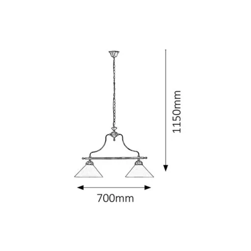 RÁBALUX Marian 2707 Csillár IP20 230V, 50Hz