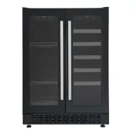 ELMARK 300228 EL-UWC63D COOLER 63 CANS+20BOTTLES, 2 ZONE
