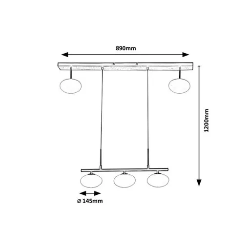 RÁBALUX Calista 3060 Függeszték IP20 230V, 50Hz