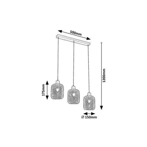 RÁBALUX Grendel 3132 Függeszték IP20 230V, 50Hz