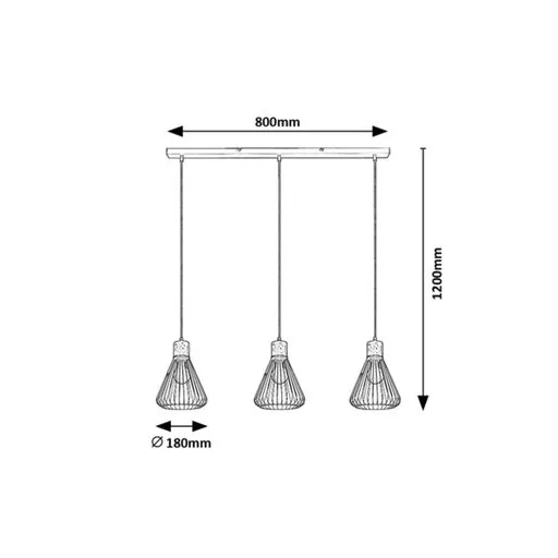 RÁBALUX Farfalle 3149 Függeszték IP20 230V, 50Hz