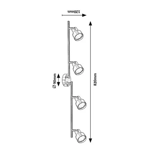 RÁBALUX Blake 3186 Spotlámpa IP20 230V, 50Hz