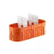   ELMARK 33167008 TRIPLE CONSOLE BOX FOR CONCRETE WITH SEPARATORS