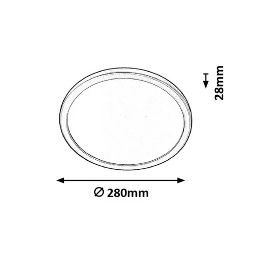 RÁBALUX Lambert 3358 Mennyezeti lámpa IP44 230V, 50Hz