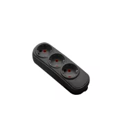 ELMARK 340363BL TRIPLE MULTISOCKET HF 16A, BLACK