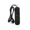 ELMARK 340366BL MULTIPLUG ?RIPLE 5M H05VV-F 3G1.5MM2, BLACK