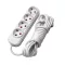 ELMARK 340373WH MULTIPLUG FOURFOLD 2M H05VV-F 3G1.5MM2, WHITE
