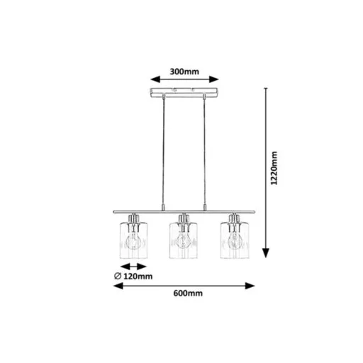 RÁBALUX Miroslaw 3580 Függeszték IP20 230V, 50Hz