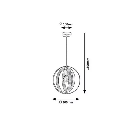 RÁBALUX Harlow 3607 Függeszték IP20 230V, 50Hz