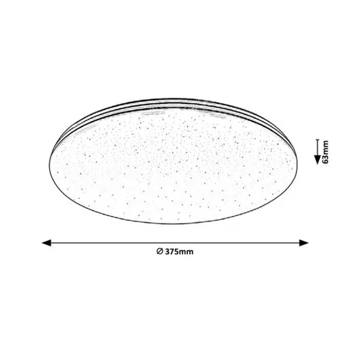 RÁBALUX Toma 3875 Mennyezeti lámpa IP44 230V, 50Hz
