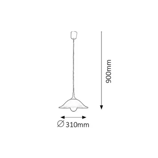 RÁBALUX Alabastro 3905 Függeszték IP20 230V, 50Hz