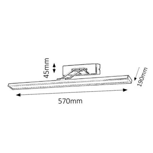RÁBALUX Picture slim 3908 Képmegvilágító lámpa IP20 230V, 50Hz