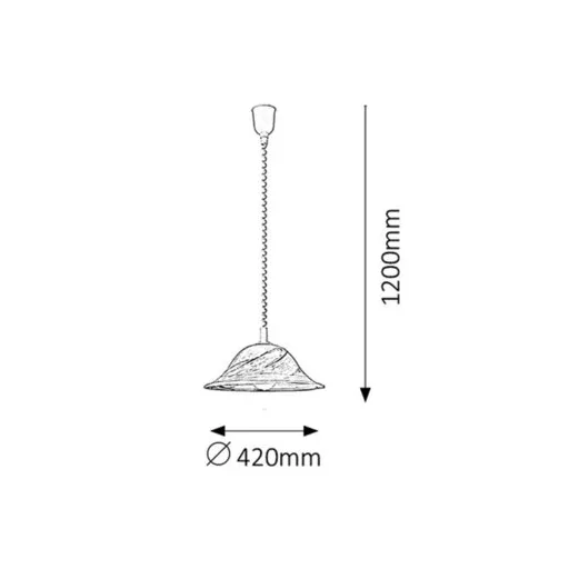 RÁBALUX Alabastro 3954 Függeszték IP20 230V, 50Hz